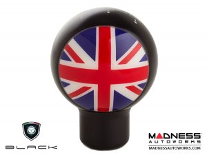 MINI Cooper Gear Shift Knob - Black w/ Union Jack Design